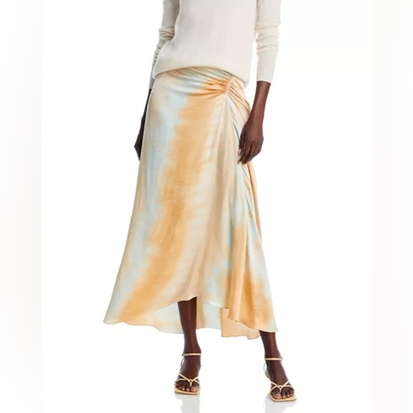 A.L.C. Dresses & Skirts - A.L.C. Orange and Cream Maxi Skirt
